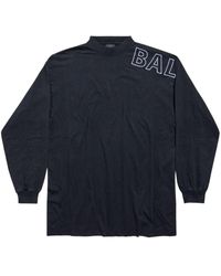 Balenciaga - Logo-print Cotton Sweatshirt - Lyst