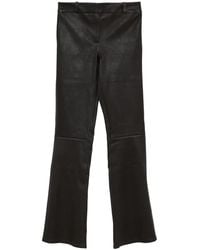 Arma - Leren Flared Broek - Lyst