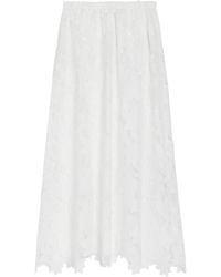 SOLAQUA - Margaux Crochet-Lace Maxi Skirt - Lyst