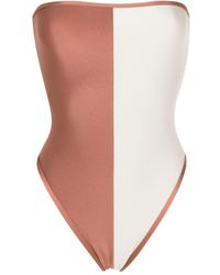 Adriana Degreas - Colour-block Strapless One-piece - Lyst