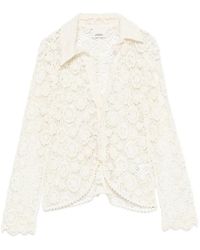 Isabel Marant - Yana Floral-Lace Long-Sleeve Shirt - Lyst