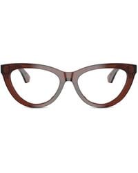 Burberry - Cat-Eye Acetate Glasses - Lyst