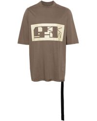 Rick Owens - T-shirt en coton à logo imprimé - Lyst