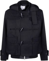 Sacai - Wool Melton Blouson - Lyst