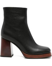 ADRIANNA FERETTI - Square-Toe Ankle Boots - Lyst