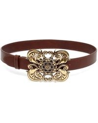 Chloé - The Wild Medallion Buckle Leather Belt - Lyst