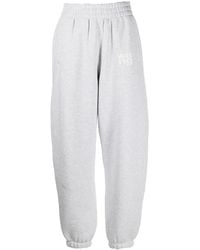 Alexander Wang - Logo-Print Track Trousers - Lyst