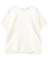 Jonathan Simkhai - ショートスリーブ サテンブラウス - Lyst