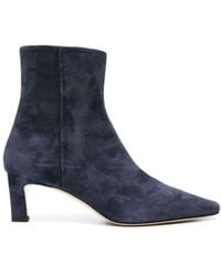 SCAROSSO - Kitty 50mm Suede Boots - Lyst