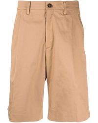 Golden Goose - Beige Pressed-crease Chino Bermuda Shorts - Lyst