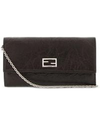 Fendi - Crinkled Mini Shoulder Bag - Lyst