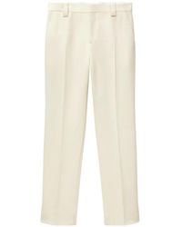 Versace - Logo-Patch Tailored Trousers - Lyst