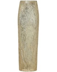 Dolce & Gabbana - Long Sequined Skirt - Lyst
