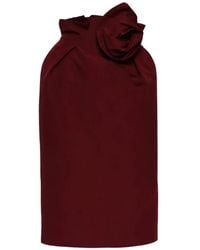 Magda Butrym - Rose-Detail Knotted Midi Skirt - Lyst