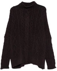 Bompard - Cable-Knit Mock-Neck Sweater - Lyst