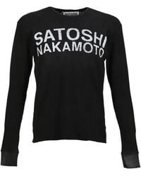 Satoshi Nakamoto - Logo Long-Sleeve T-Shirt - Lyst