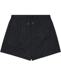 Giorgio Armani - Elastic Waist Swim Trunks - Lyst