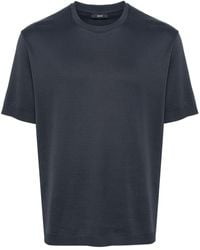 Herno - Gestricktes T-Shirt mit Logo-Schild - Lyst