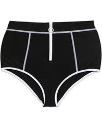 Duskii - High-Waisted Zipped Swim Bottom - Lyst