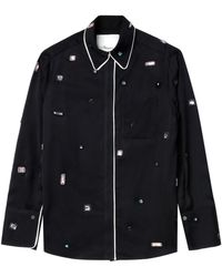 3.1 Phillip Lim - Gemstoned Satin Pajama Shirt - Lyst