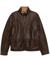 Etro - Floral-Pattern Leather Jacket - Lyst