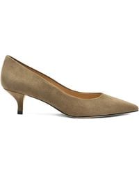 Stuart Weitzman - 50Mm Stuart Power Pointed-Toe Suede Pumps - Lyst