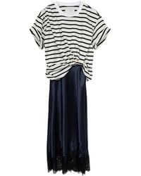 3.1 Phillip Lim - Striped Cotton Midi Dress - Lyst