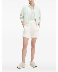 Guess - Stripe-Detail Zip-Up Sweatshirt - Lyst