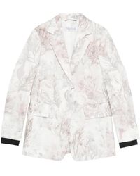 Max Mara - Blazer À Fleurs Imprimées - Lyst