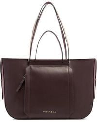 Piquadro - Logo-Plaque Tote Bag - Lyst