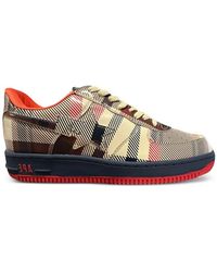 A Bathing Ape - Bape Sta Low Check-Print Sneakers - Lyst