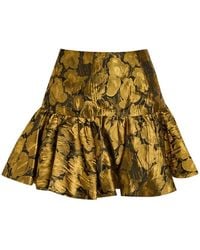 Ronny Kobo - Stormi Floral-Jacquard Mini Skirt - Lyst