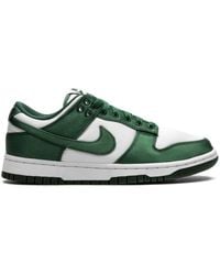 Nike - Dunk Low "green Satin" Sneakers - Lyst