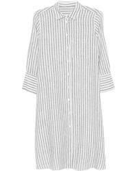 Robert Friedman - Striped Midi Shirt Dress - Lyst