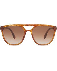 Burberry Pilotenbrille in Schildpattoptik - Braun