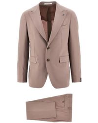 Tagliatore - Single-Breasted Peak-Lapel Suit - Lyst