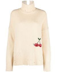 Zadig & Voltaire - Bleeza Embroidered Wool Jumper - Lyst