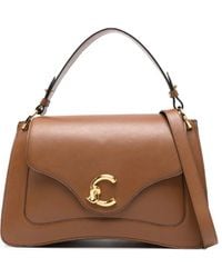 Coccinelle - Logo-Plaque Shoulder Bag - Lyst