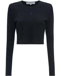 JW Anderson - Anchor-Embroidered Cropped Top - Lyst