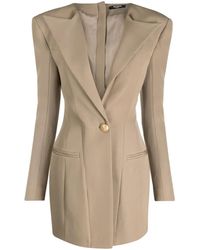 Balmain - Single-Breasted Blazer Dress - Lyst