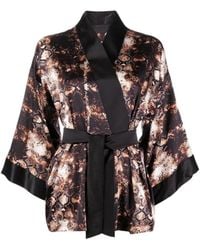 Tessitura Body Couture - Snake-Print Blouse - Lyst