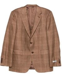 Canali - Chaqueta A Cuadros Con Botones - Lyst
