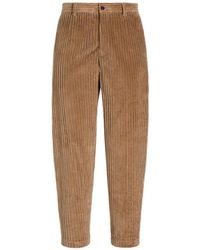 Dolce & Gabbana - Pantalones De Pana Con Cierre De Botón - Lyst