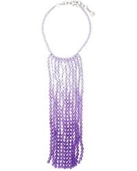 Emporio Armani - Blurred Effect Necklace - Lyst