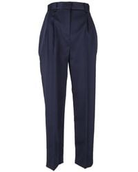 Elisabetta Franchi - Stretch Satin Trousers - Lyst