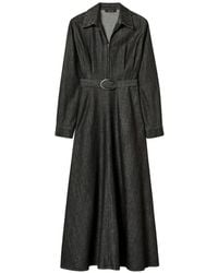 Twinset - Long Flowing Denim Dress - Lyst