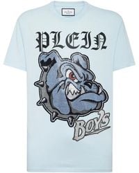 Philipp Plein - T-Shirt Mit Bulldogs-Print - Lyst