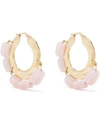 Jil Sander - Crystal-Embellished Hoop Earrings - Lyst