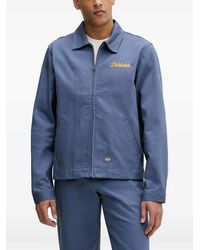 Dickies - Wellsville Logo-Embroidered Zip-Up Shirt Jacket - Lyst