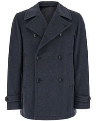 Tagliatore - Short Double-Breasted Coat - Lyst